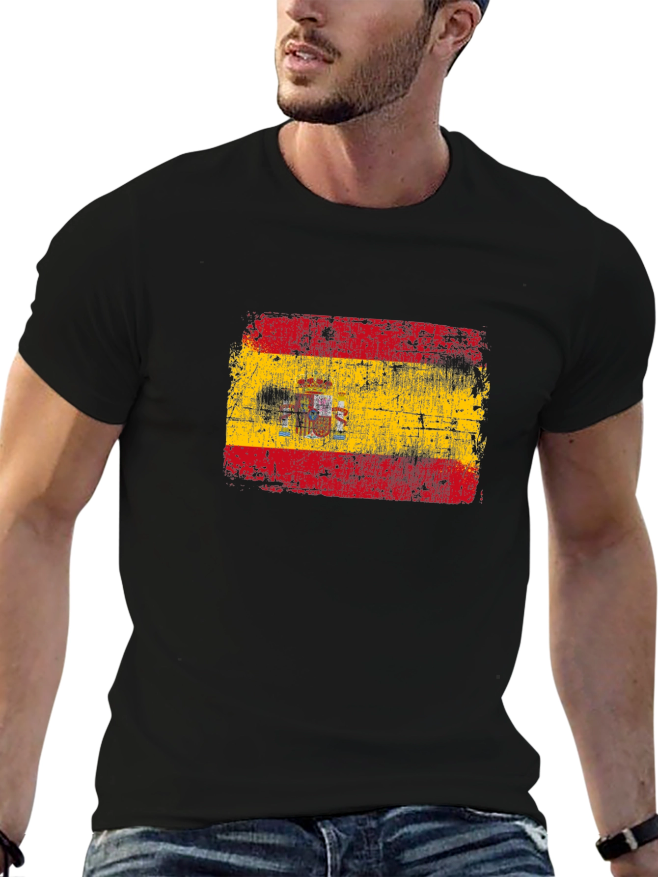 Spain Flag T-Shirt - Distressed Spanish Pride Tee