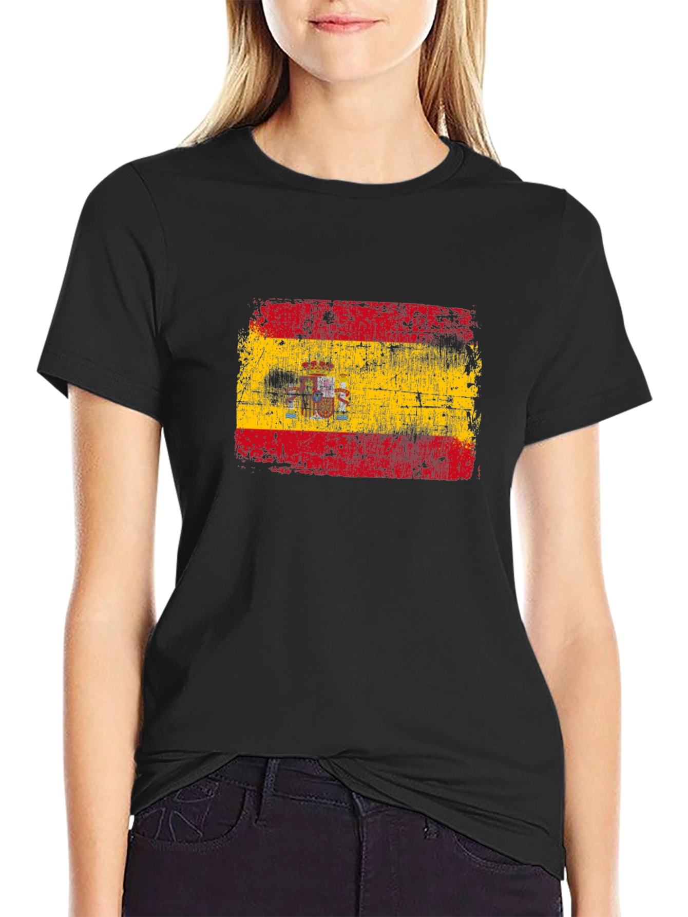 Spain Flag T-Shirt - Distressed Spanish Pride Tee