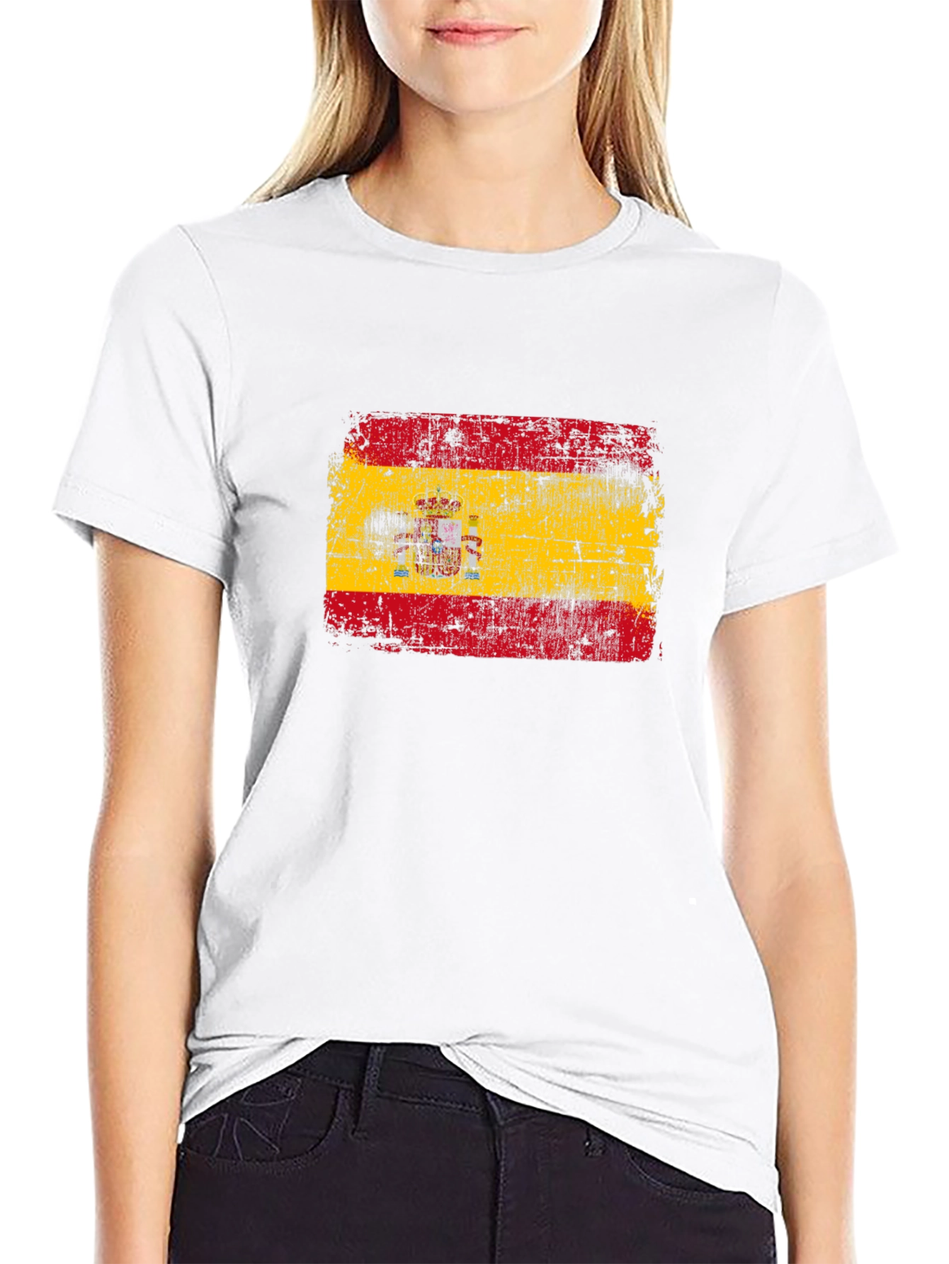 Spain Flag T-Shirt - Distressed Spanish Pride Tee