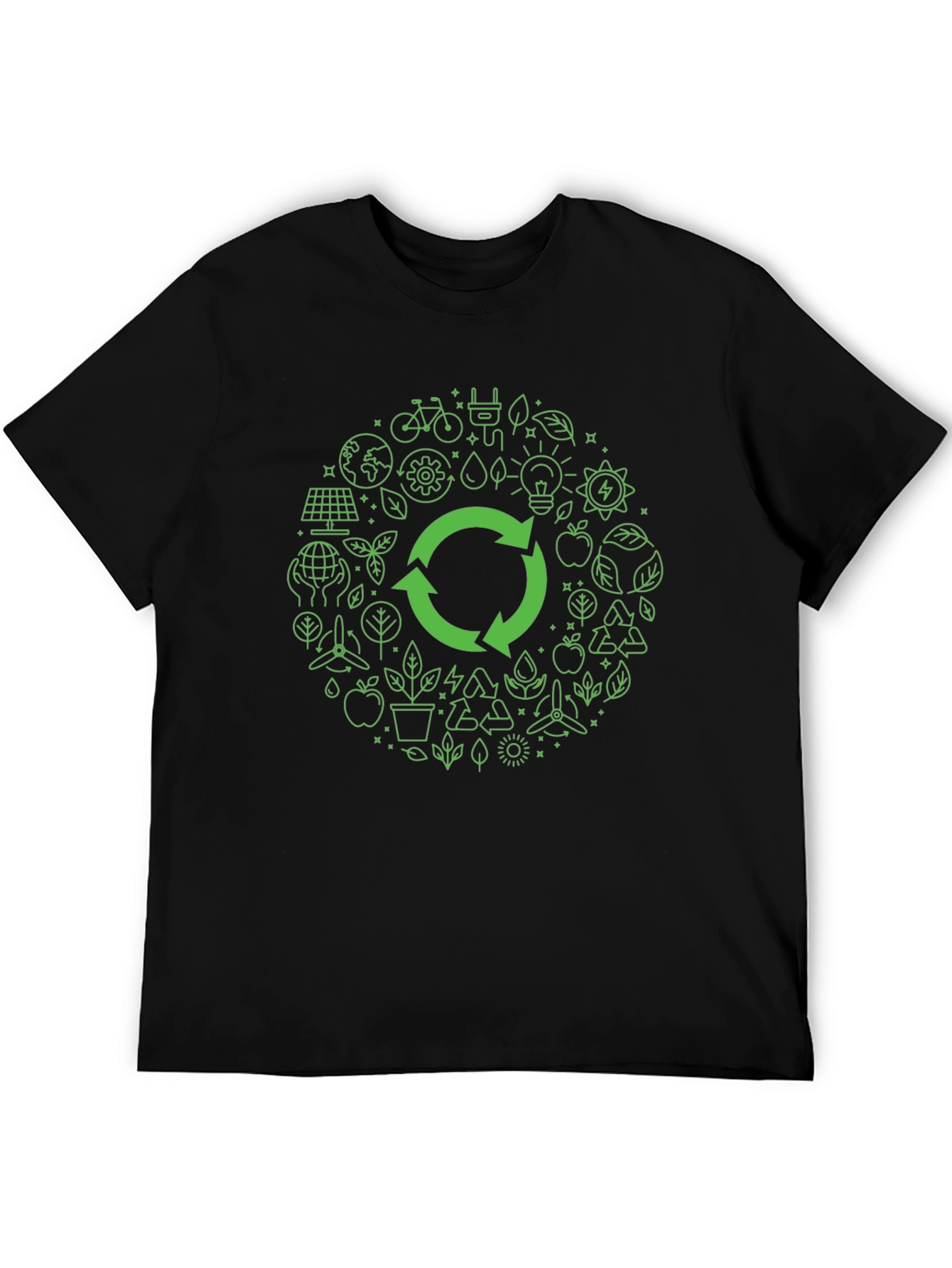 Eco-Friendly Graphic Tee - Recycle Design