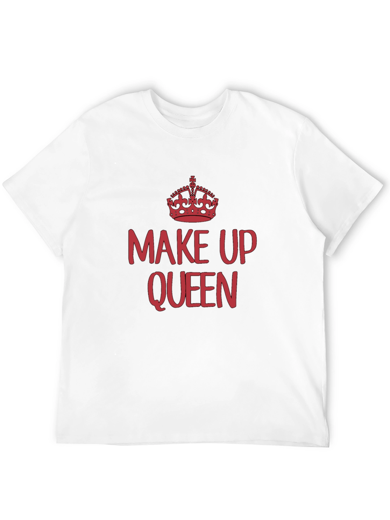 Make Up Queen Tee - Black Cotton T-Shirt