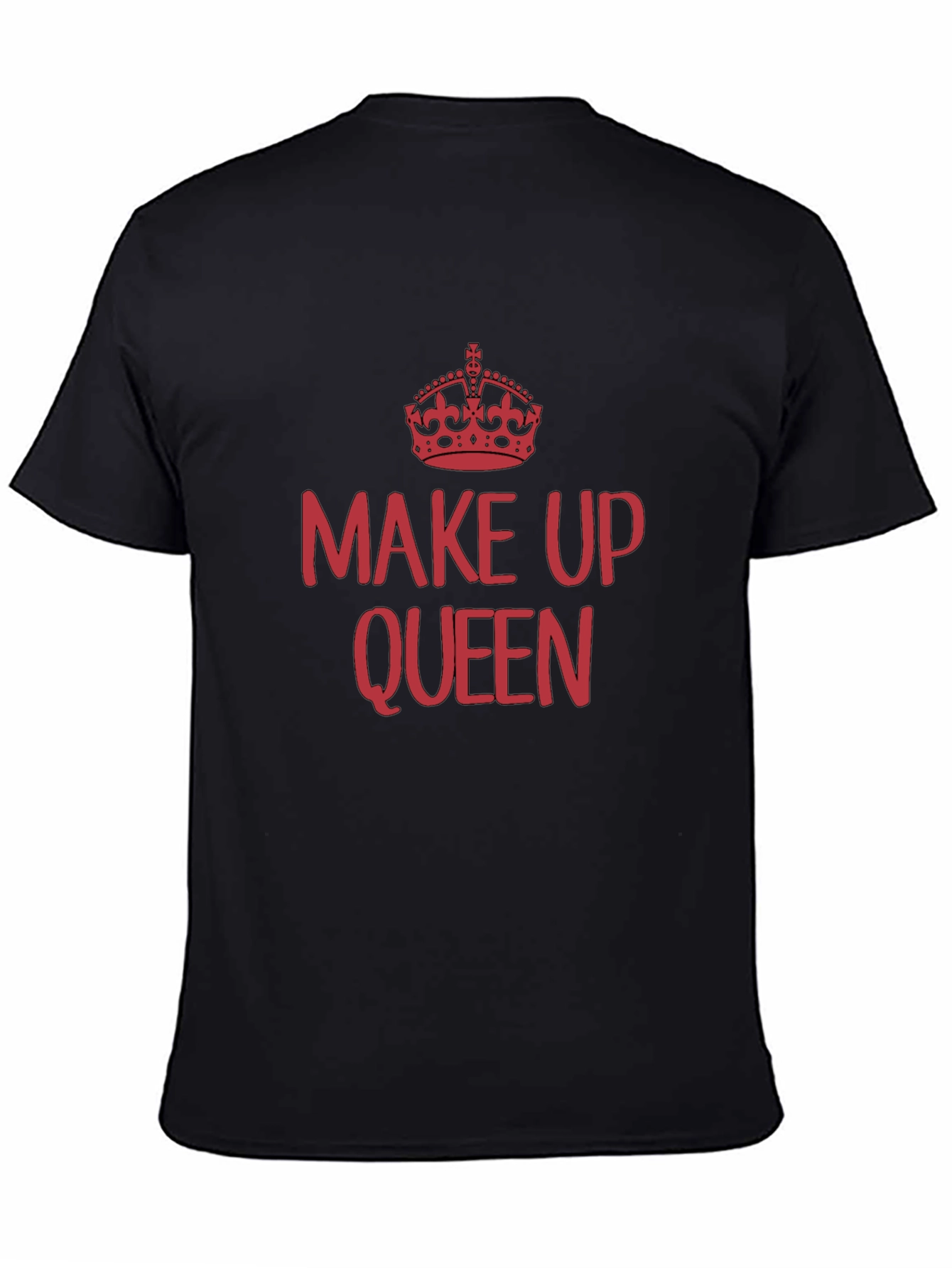 Make Up Queen Tee - Black Cotton T-Shirt