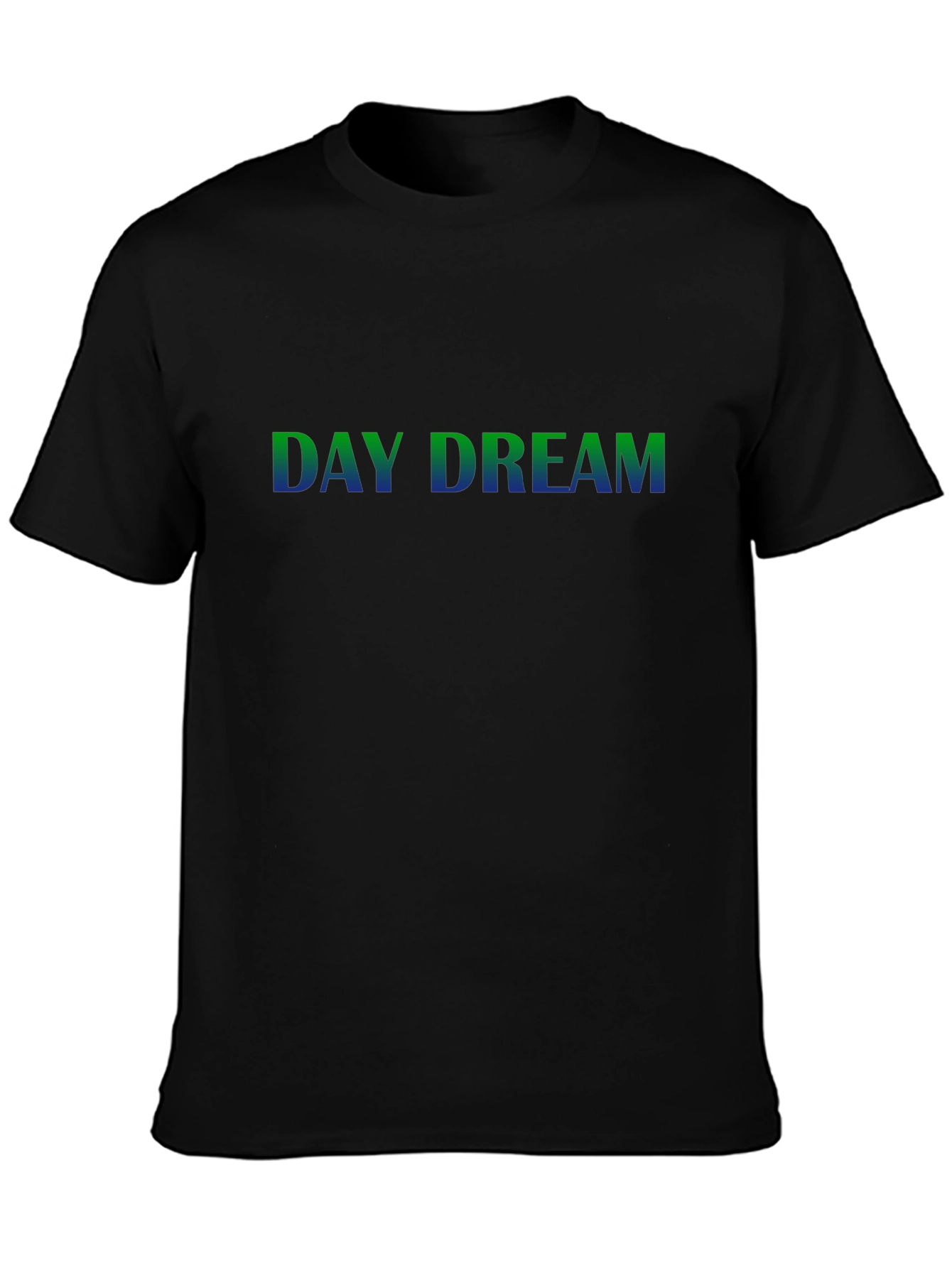 Day Dream Graphic Print Black T-Shirt