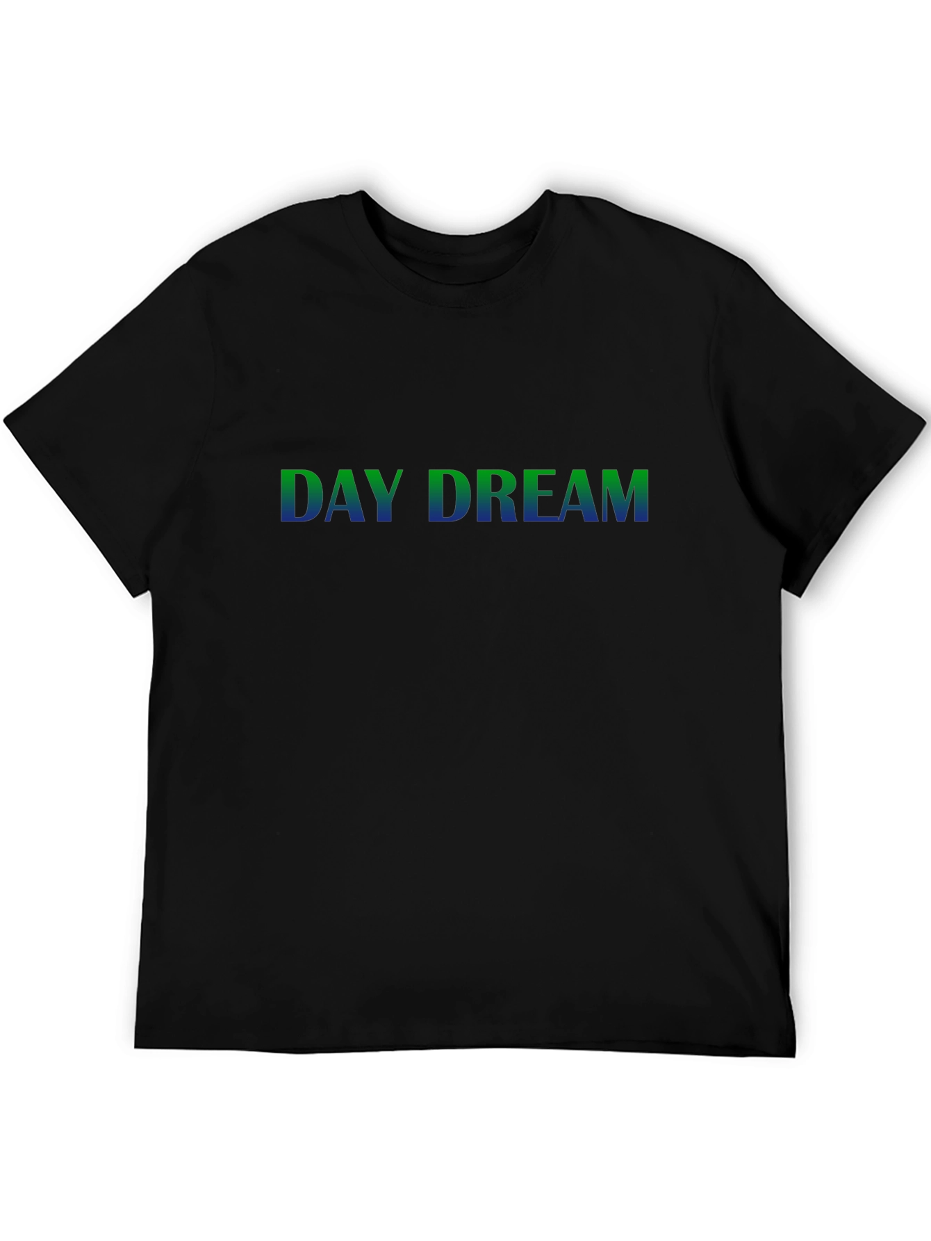 Day Dream Graphic Print Black T-Shirt