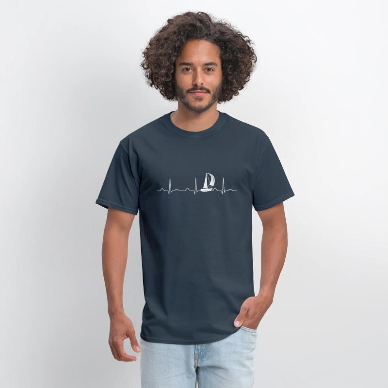 Sailing Heartbeat Boat, Funny Boating Sailor Gifts