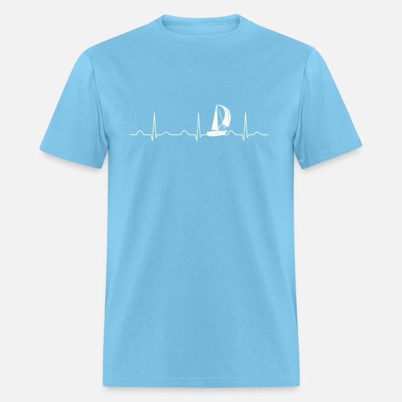 Sailing Heartbeat Boat, Funny Boating Sailor Gifts