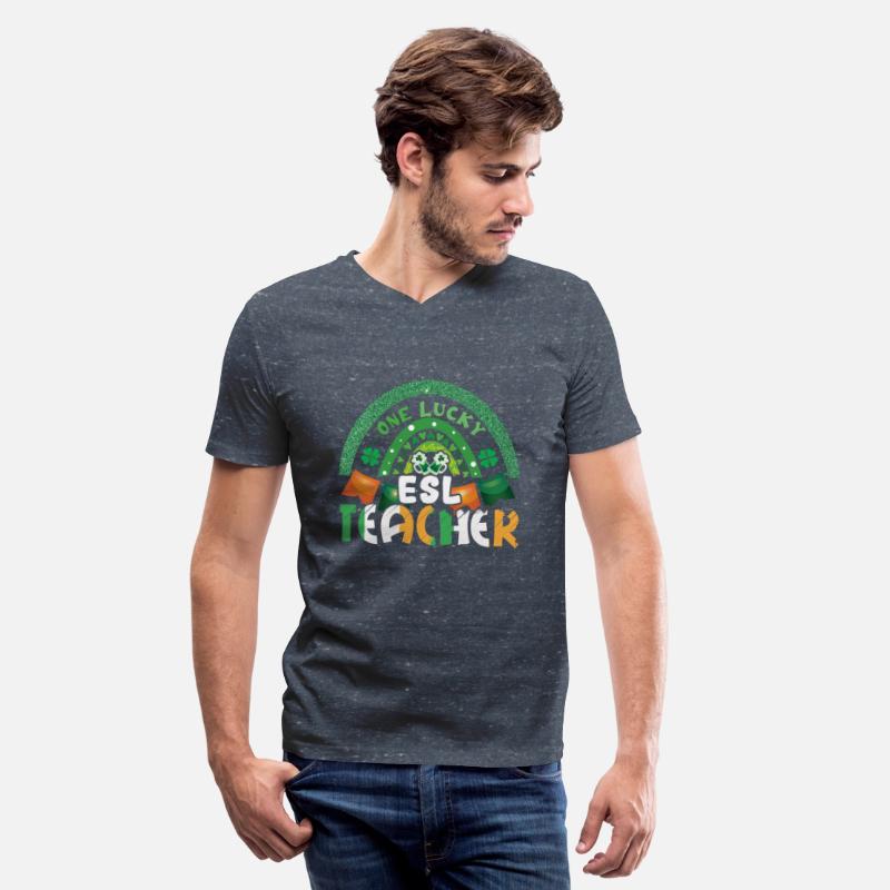 Saint Patrick Day Rainbow Clover Lucky Teacher