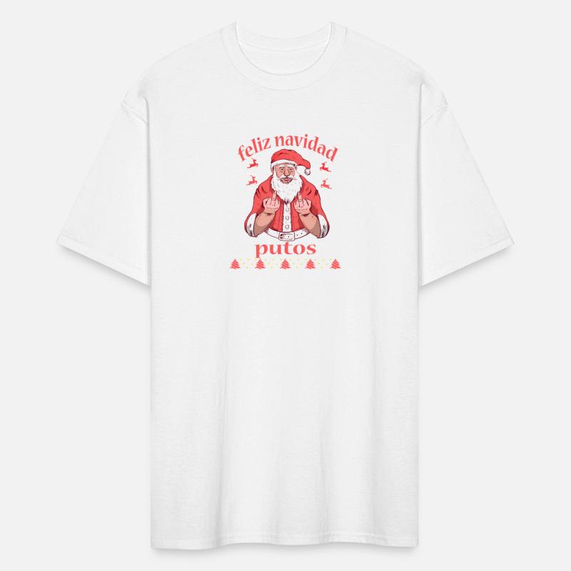 Santa Claus Middle Finger Feliz Navidad Putos Ugly