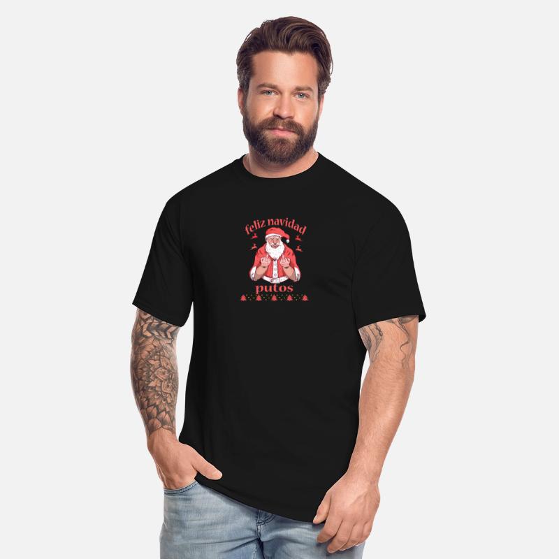 Santa Claus Middle Finger Feliz Navidad Putos Ugly