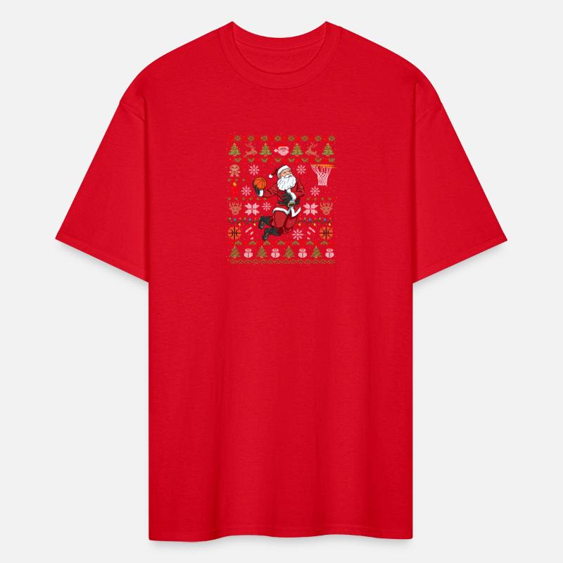 Santa Ugly Basketball Dunking