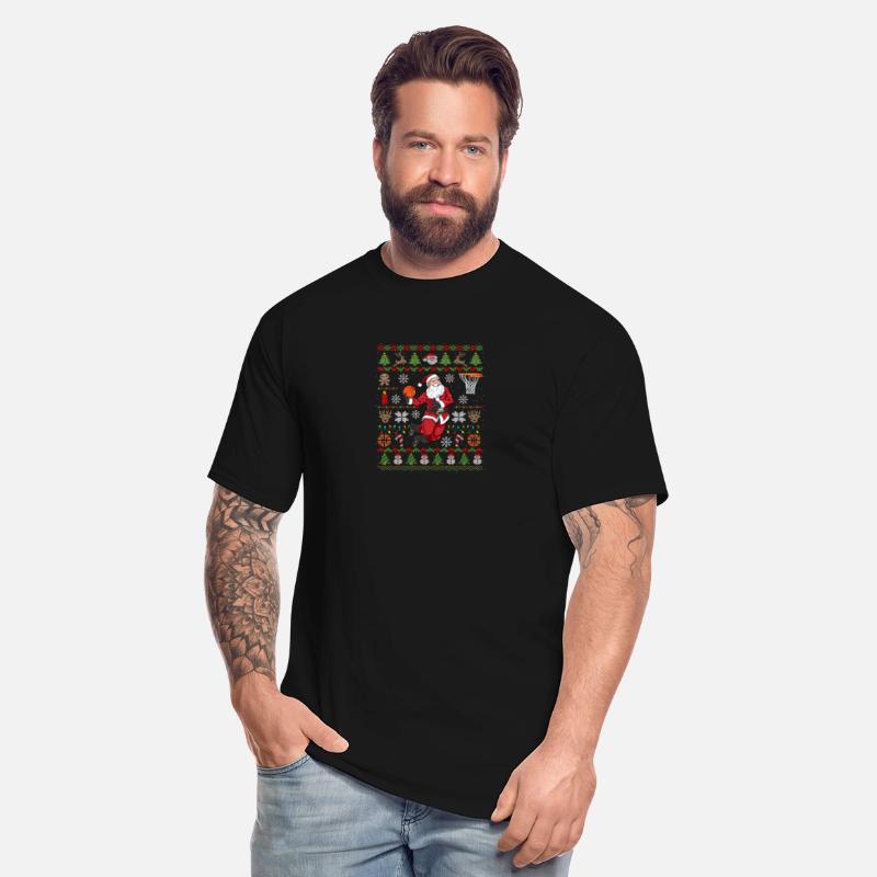 Santa Ugly Basketball Dunking