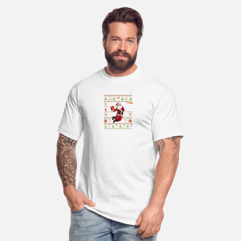 Santa Ugly Basketball Dunking