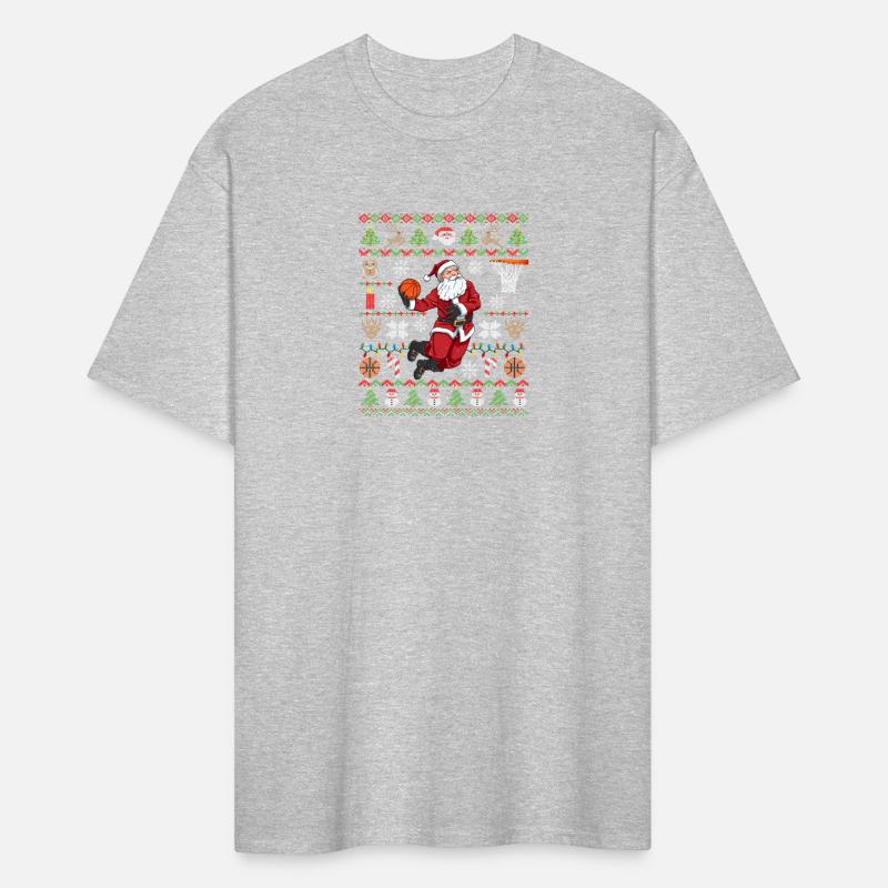 Santa Ugly Basketball Dunking