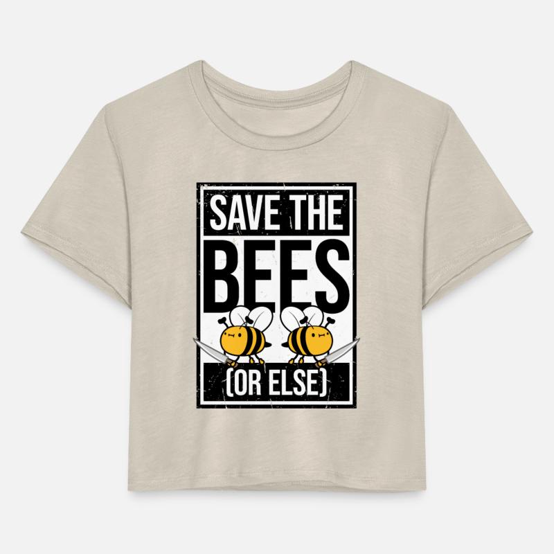 Save The Bees Or Else Knife Fun Cute Bee Beekeeper