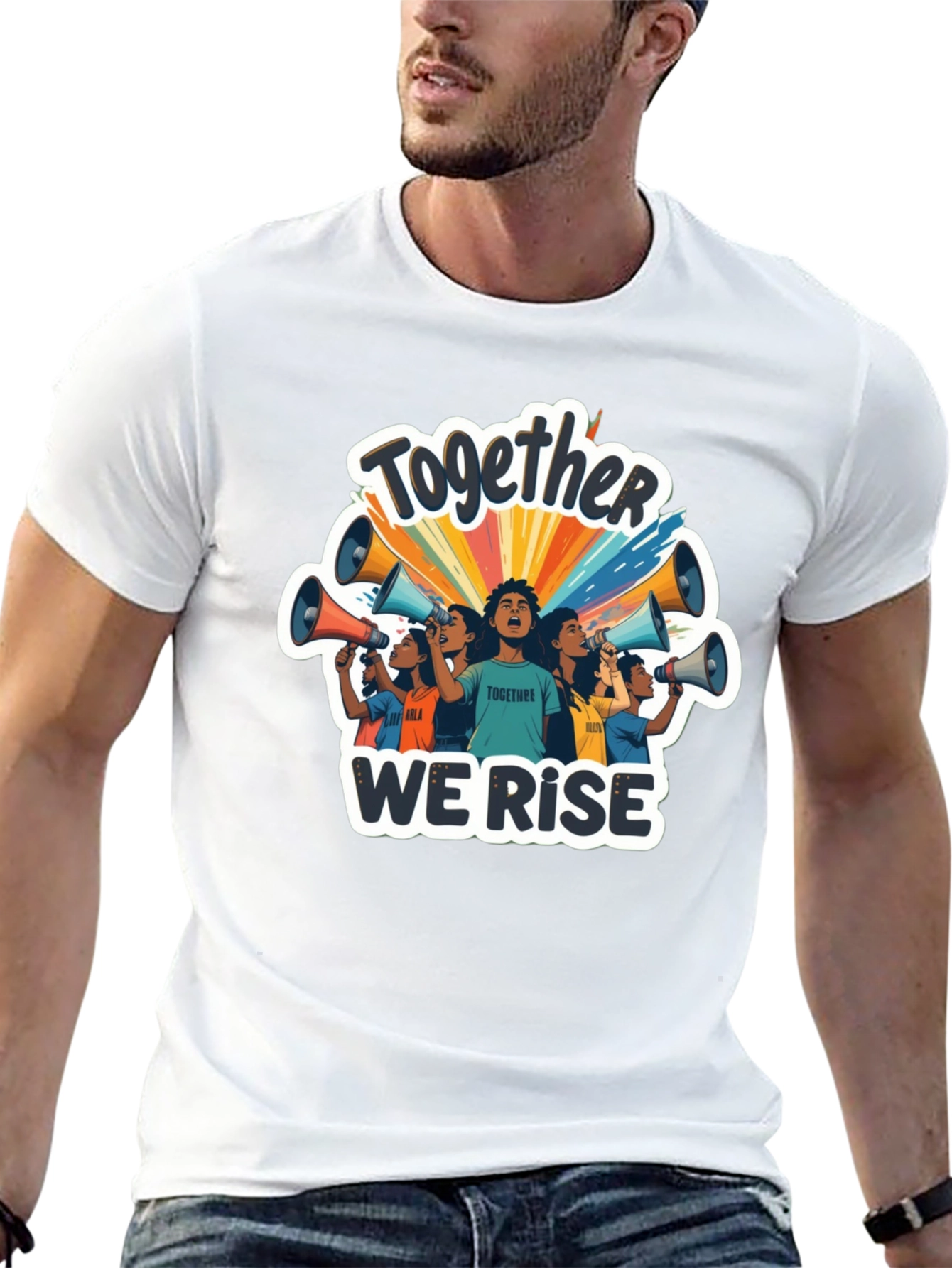 Together We Rise Graphic Tee - Black