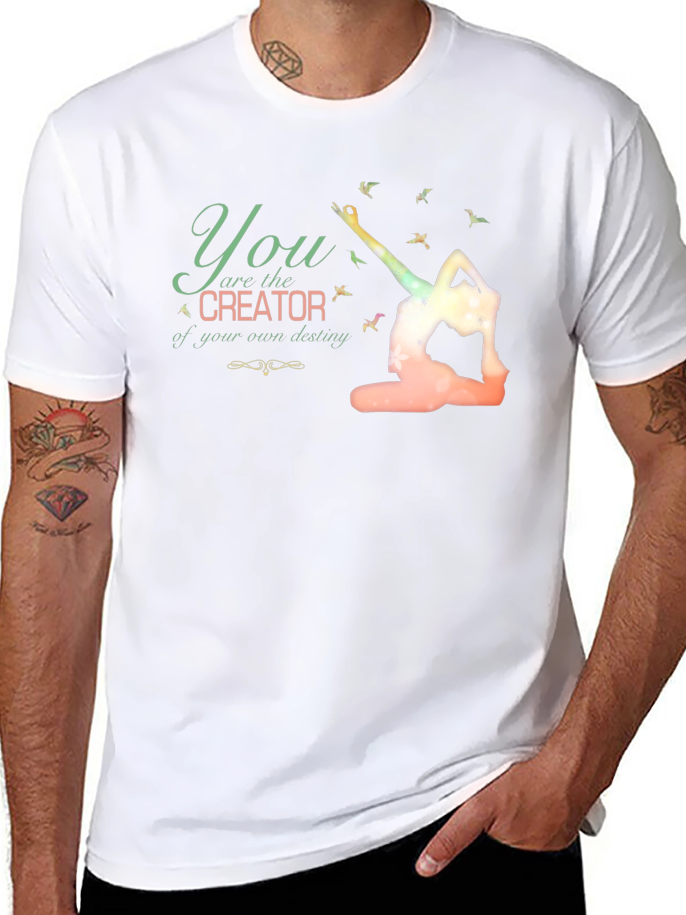 Creator Yoga Pose T-Shirt - Black