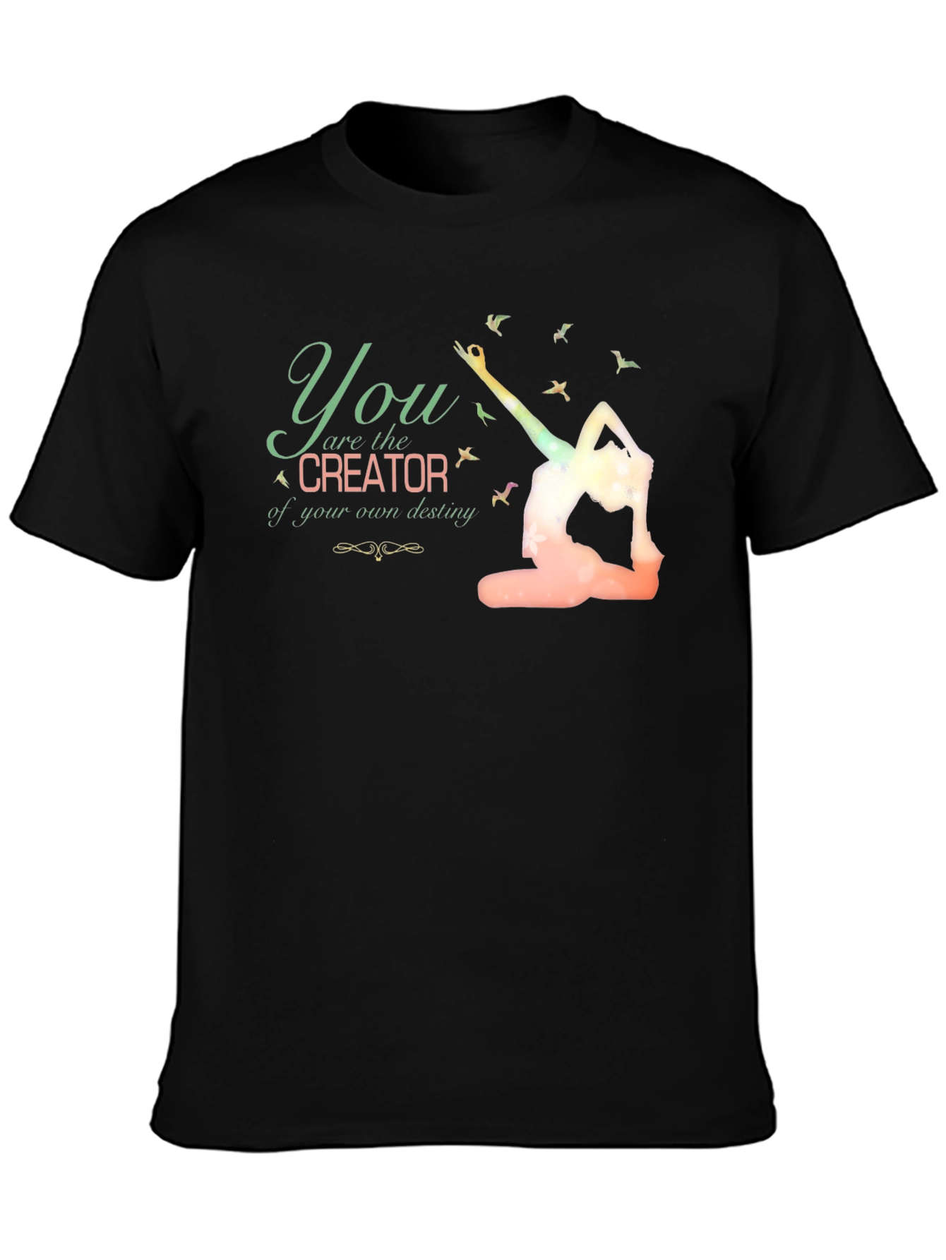 Creator Yoga Pose T-Shirt - Black