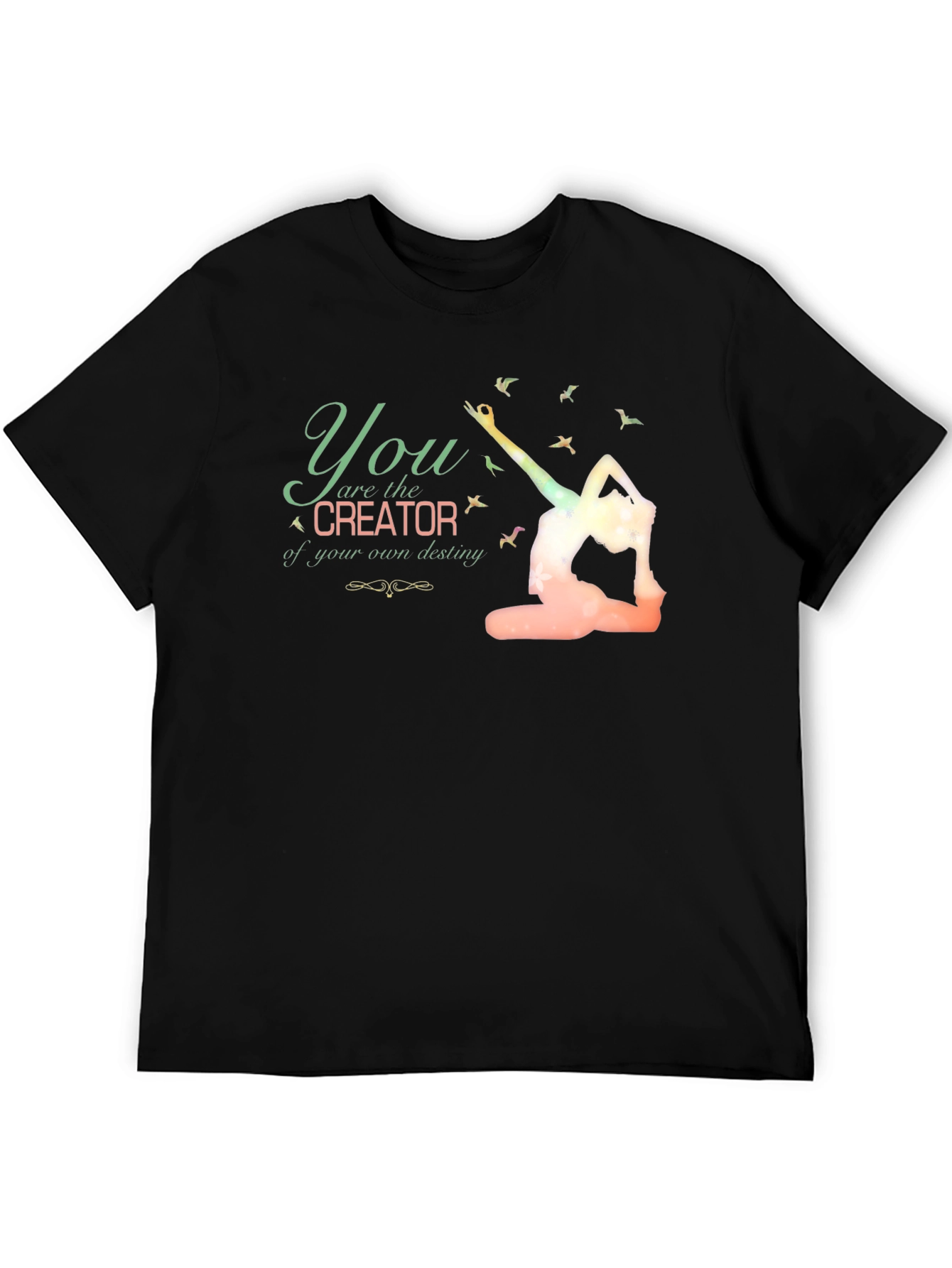 Creator Yoga Pose T-Shirt - Black
