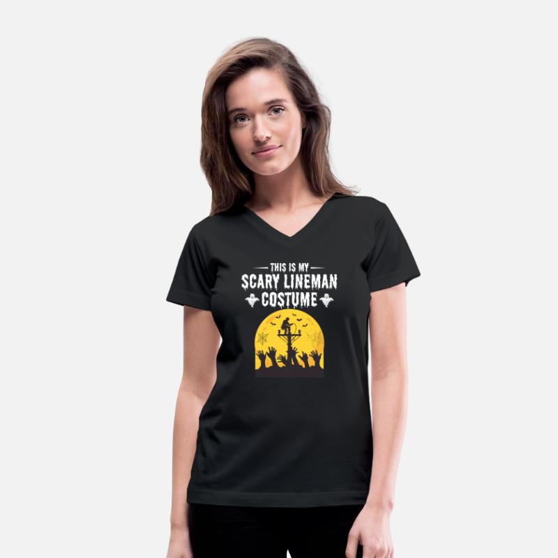 Scary Lineman Costume Halloween Power Line Design