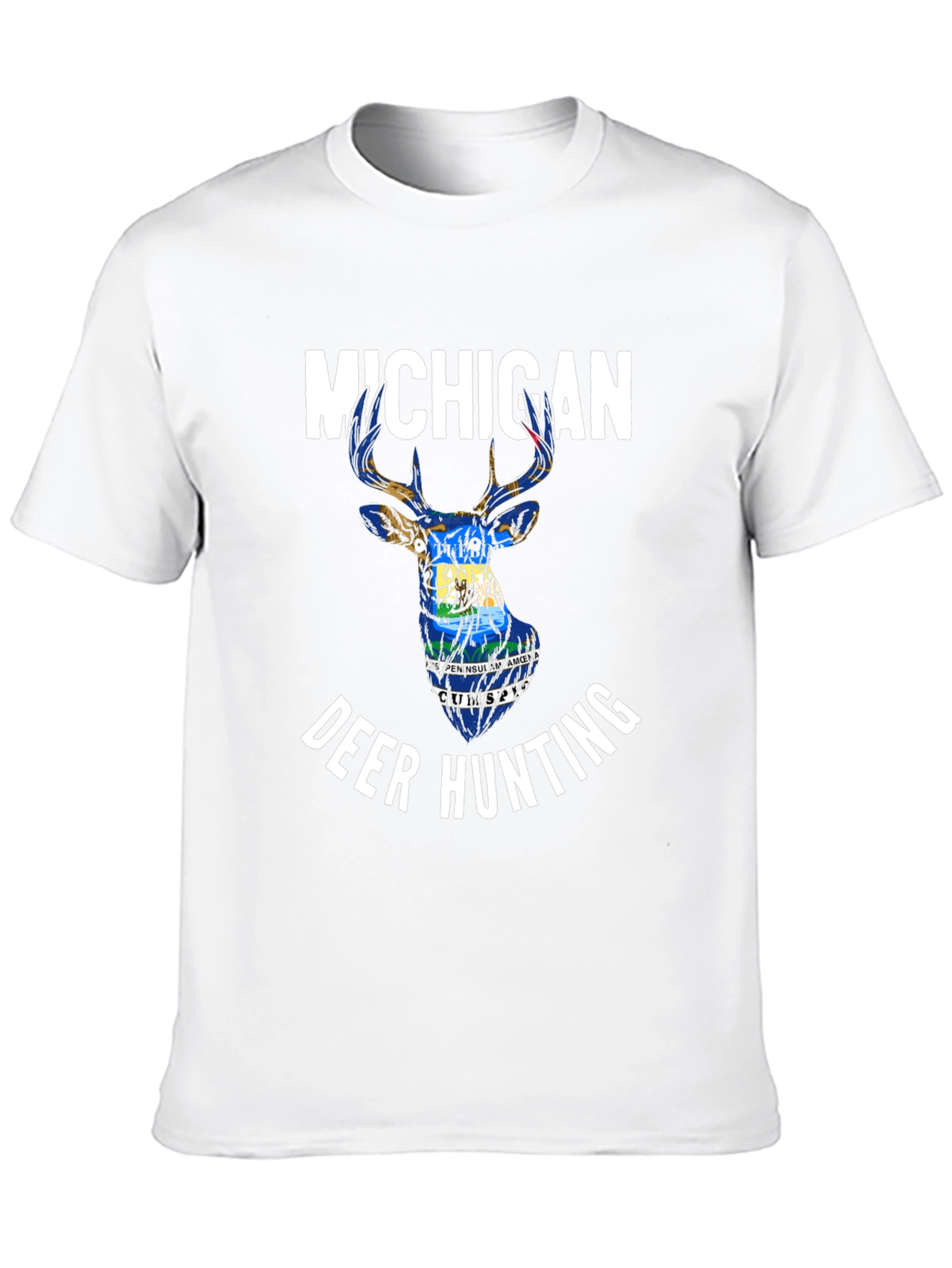 Michigan Deer Hunting Black T-Shirt