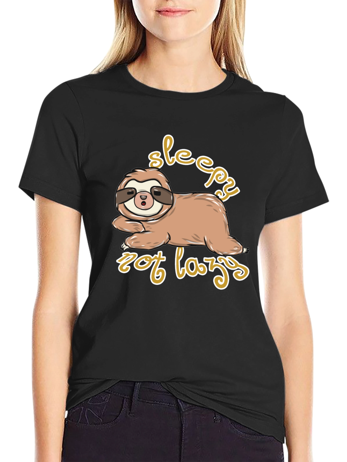 Sleepy Sloth Graphic Tee - Relaxed Fit