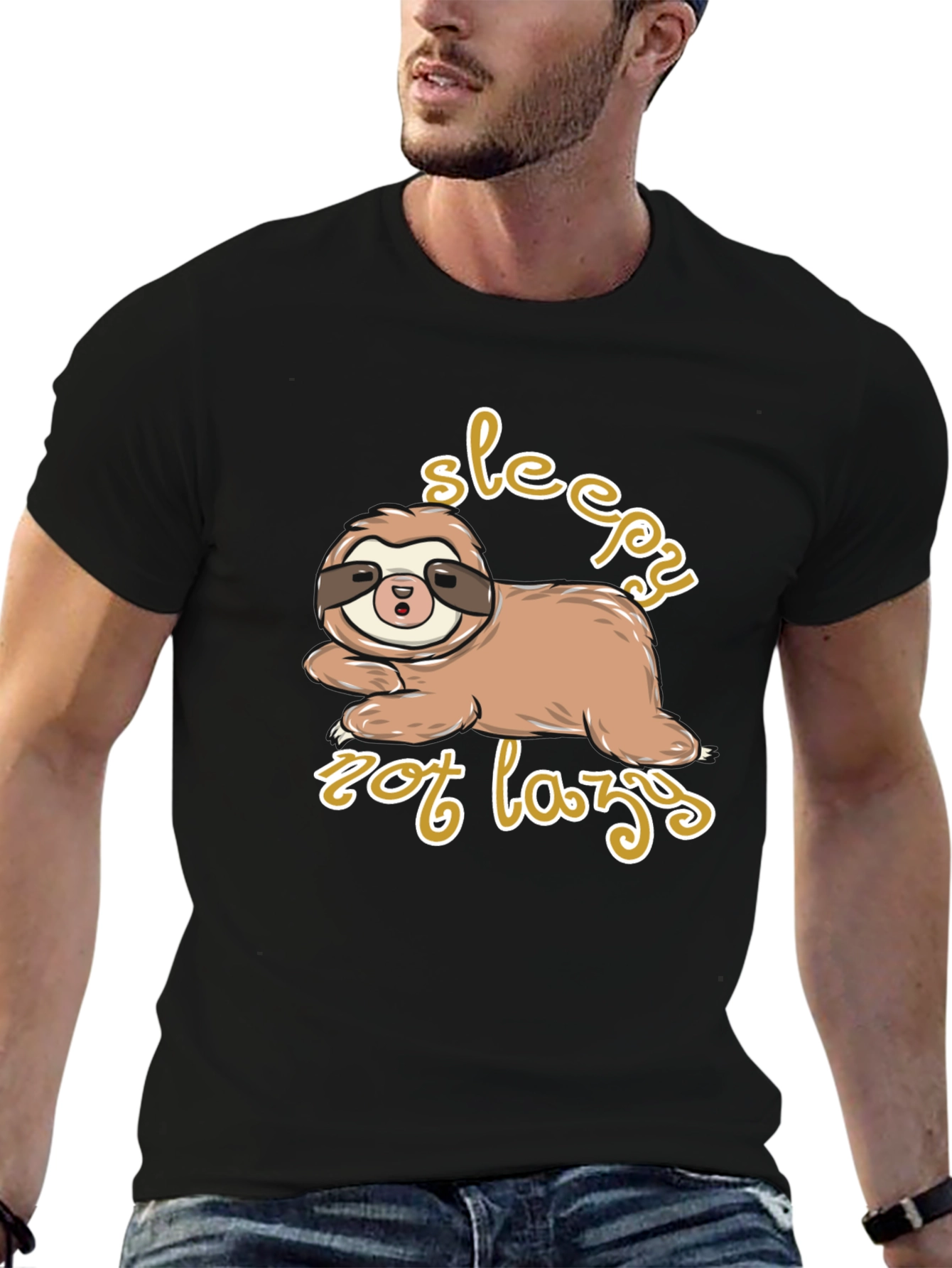 Sleepy Sloth Graphic Tee - Relaxed Fit