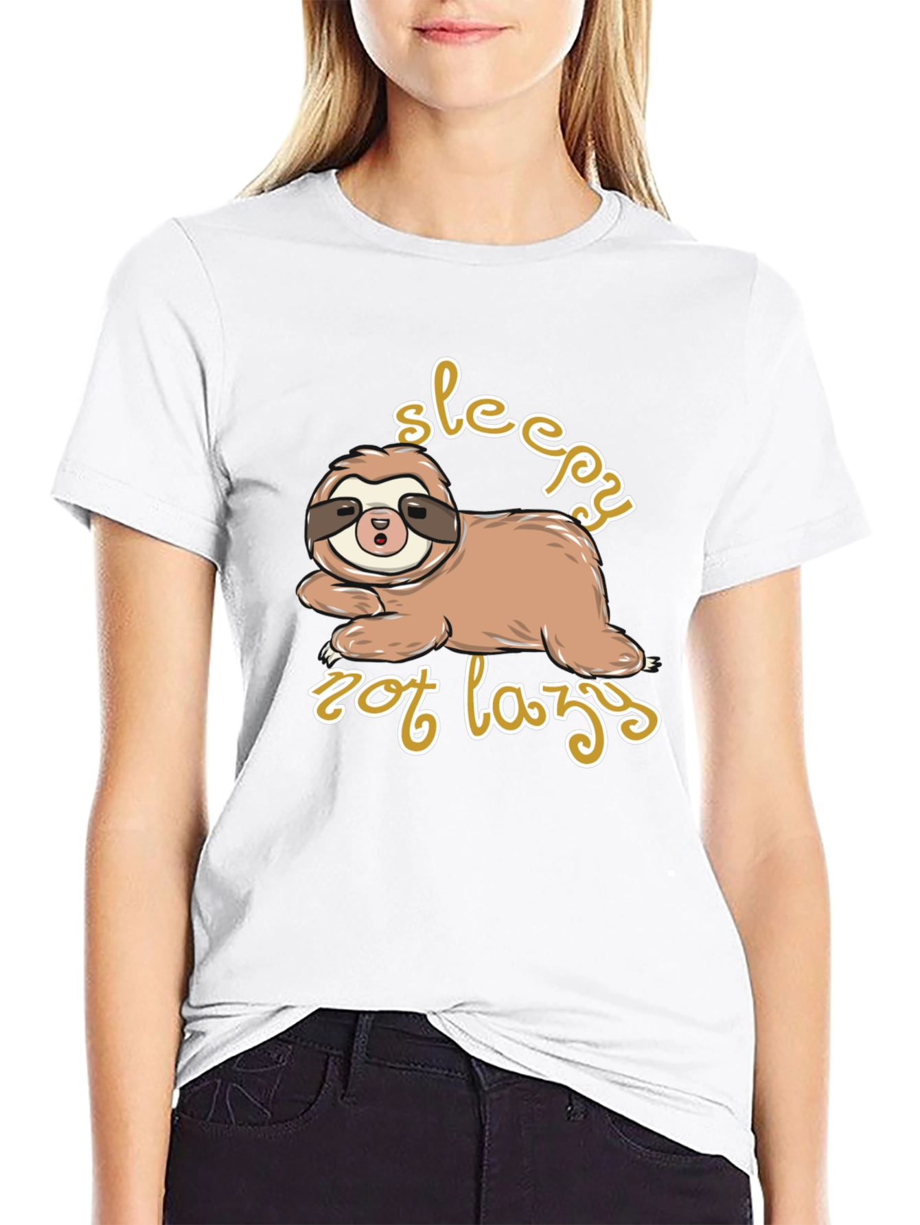 Sleepy Sloth Graphic Tee - Relaxed Fit