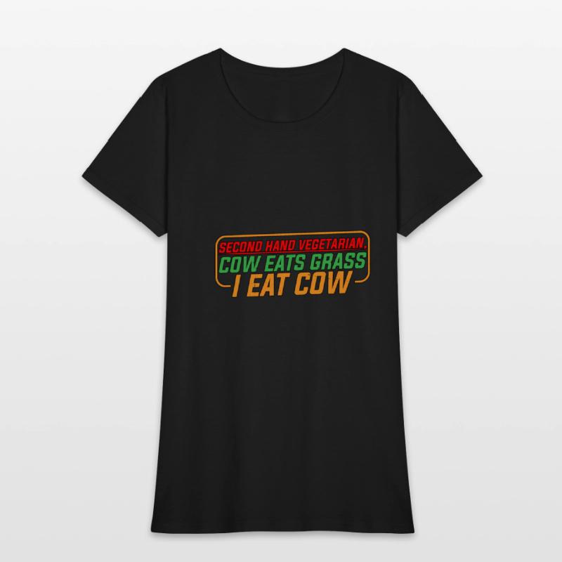 Second Hand Vegetarian, Cow Eats Grass, I Eat Cow4
