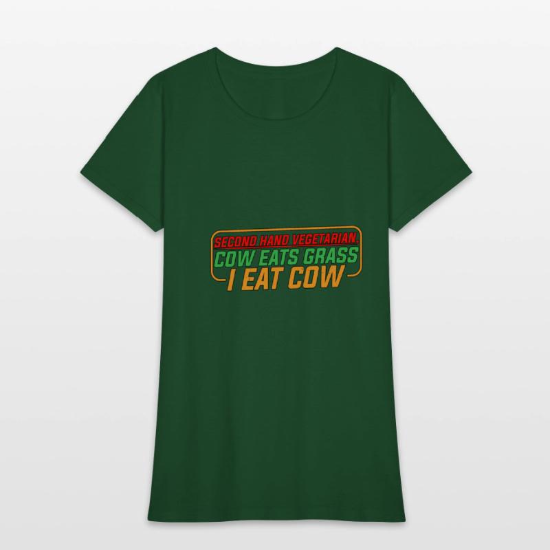 Second Hand Vegetarian, Cow Eats Grass, I Eat Cow4