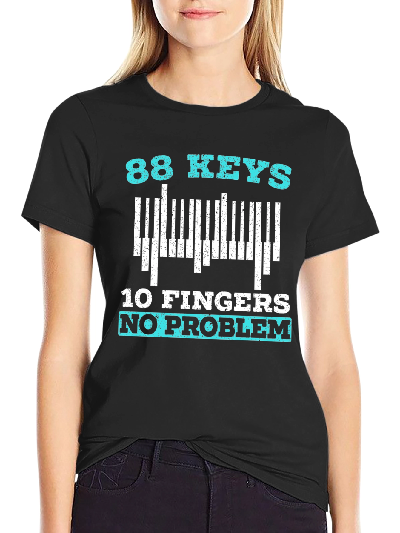 88 Keys 10 Fingers No Problem T-Shirt