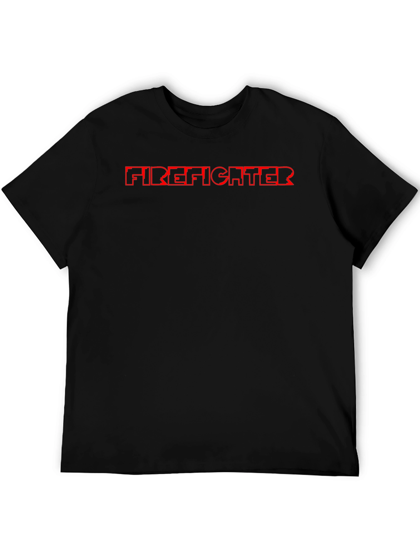 Firefighter T-Shirt - Bold Red Graphic Tee