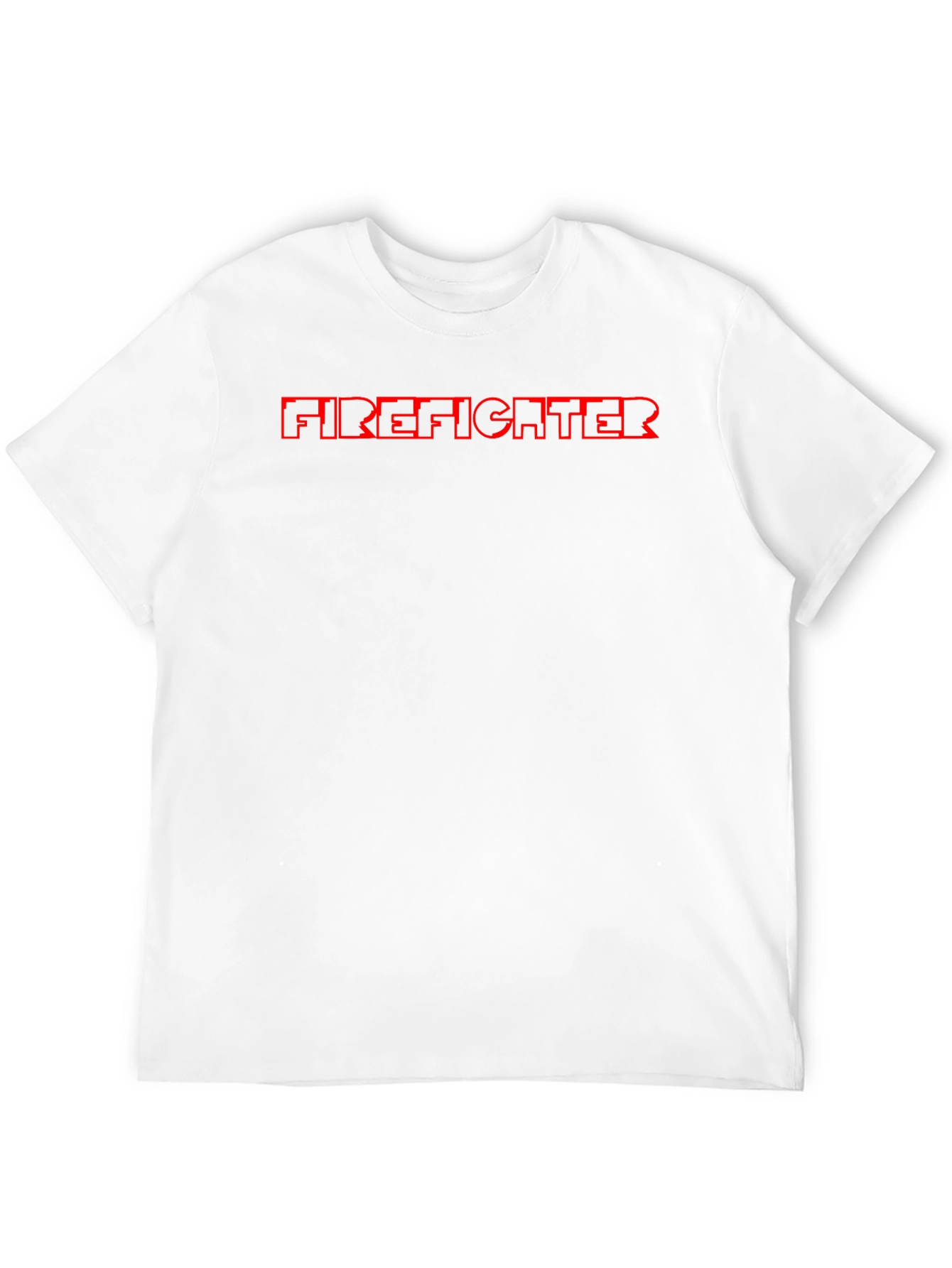 Firefighter T-Shirt - Bold Red Graphic Tee