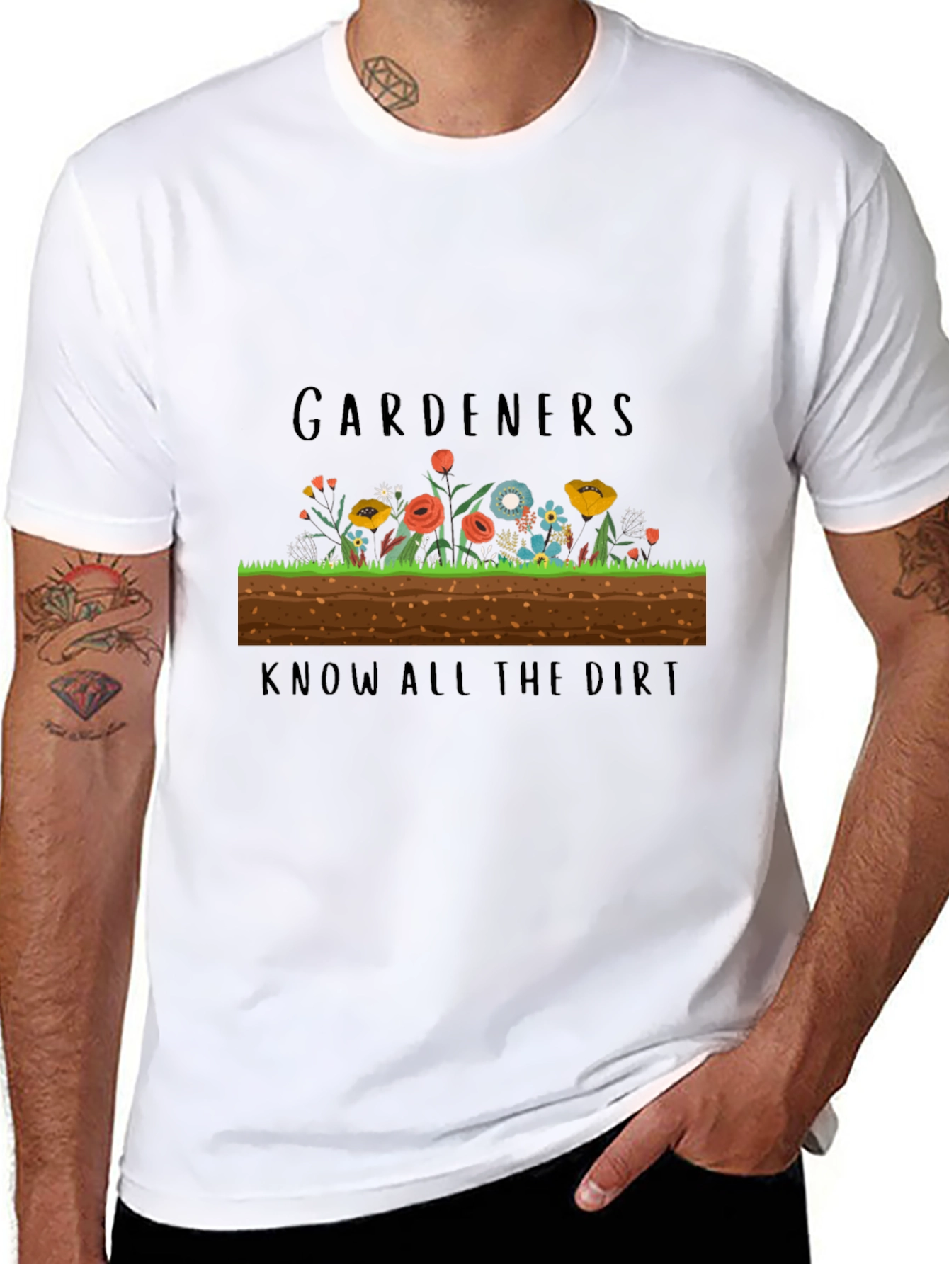 Gardeners Know All the Dirt Black T-Shirt
