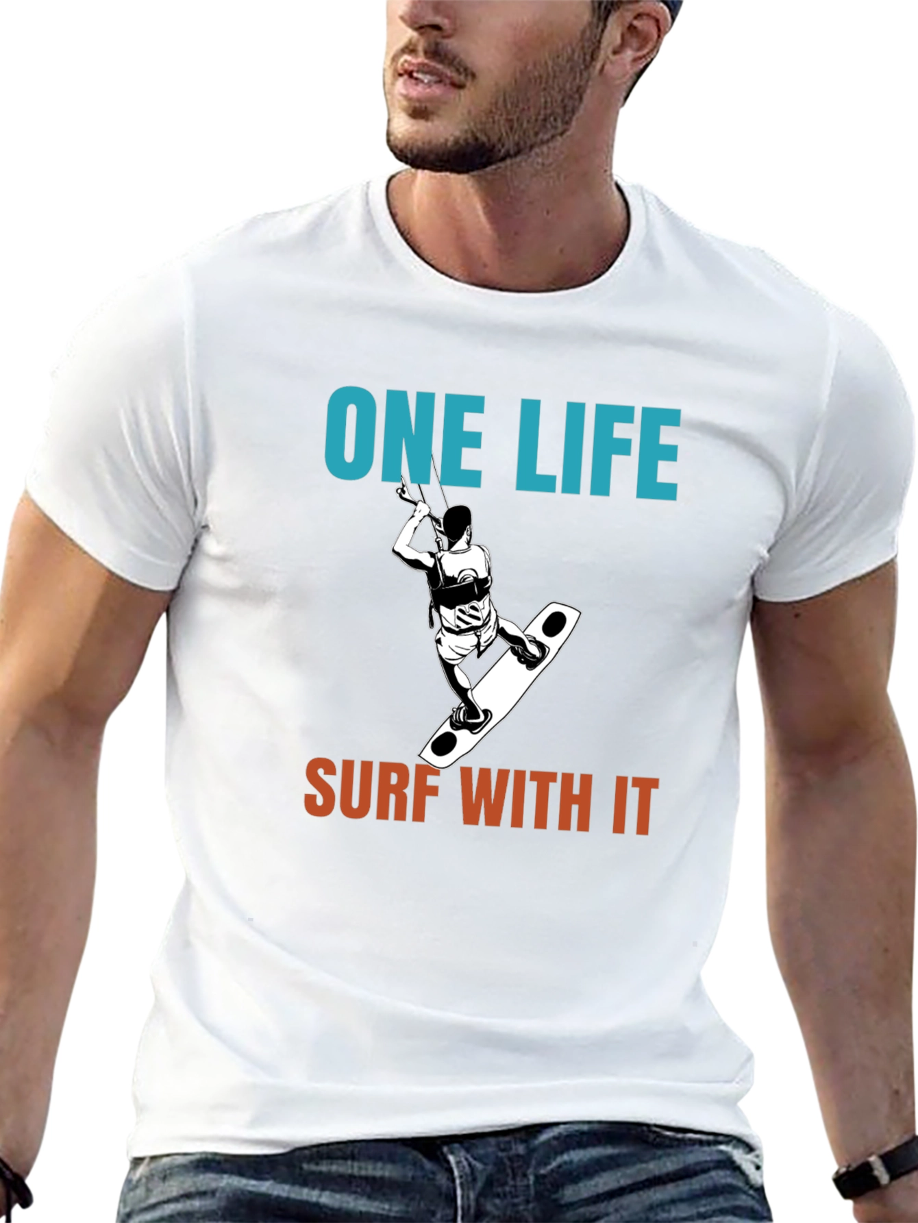 One Life Surf With It Tee