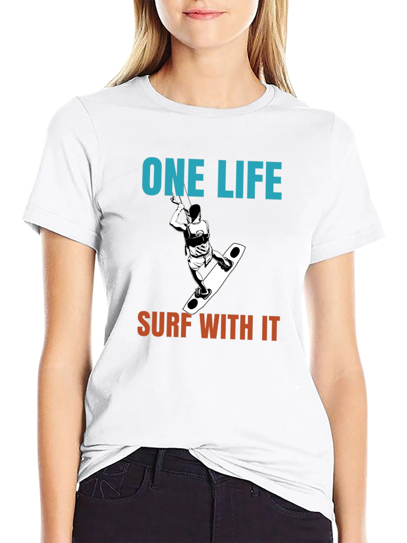 One Life Surf With It Tee