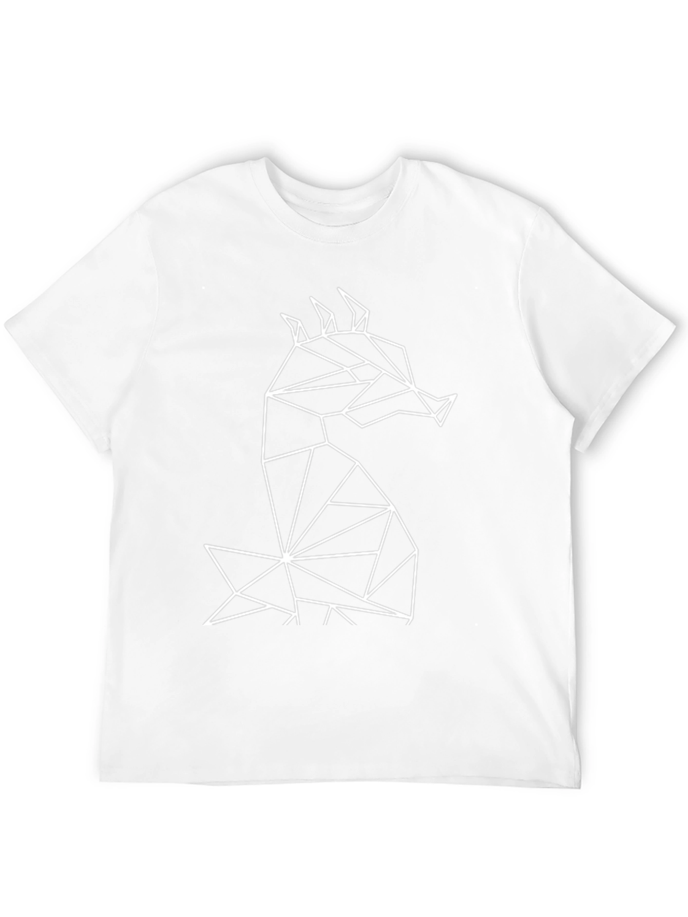 Geometric Fox T-Shirt - Modern Minimalist Design