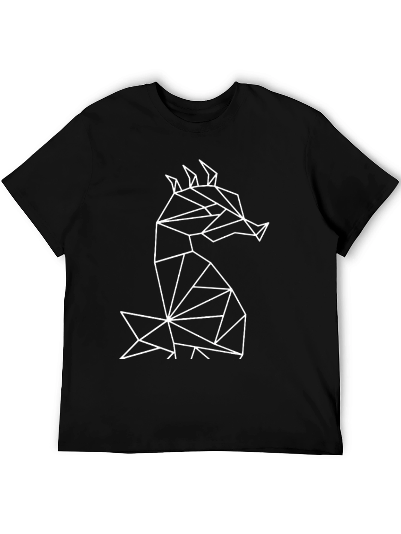 Geometric Fox T-Shirt - Modern Minimalist Design