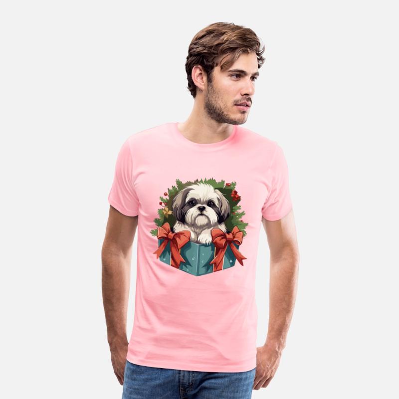 Shih Tzu Cute Dog Christmas Gift Tree Shirt