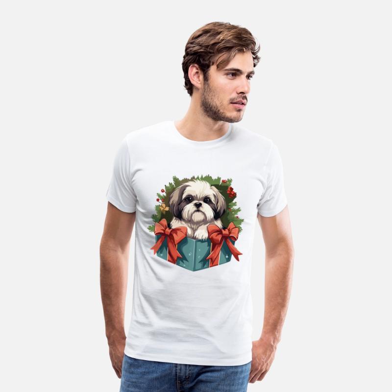 Shih Tzu Cute Dog Christmas Gift Tree Shirt