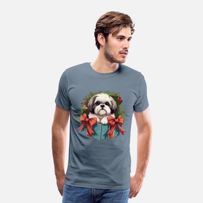 Shih Tzu Cute Dog Christmas Gift Tree Shirt