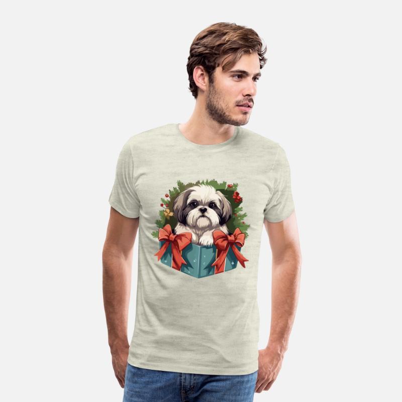 Shih Tzu Cute Dog Christmas Gift Tree Shirt