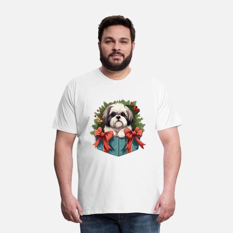 Shih Tzu Cute Dog Christmas Gift Tree Shirt