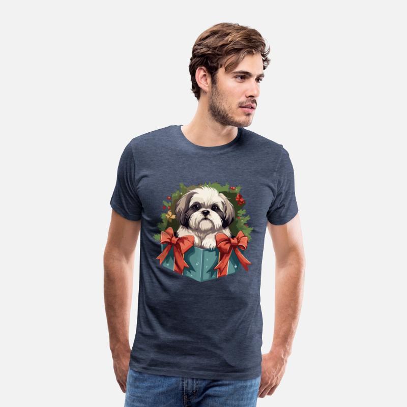 Shih Tzu Cute Dog Christmas Gift Tree Shirt