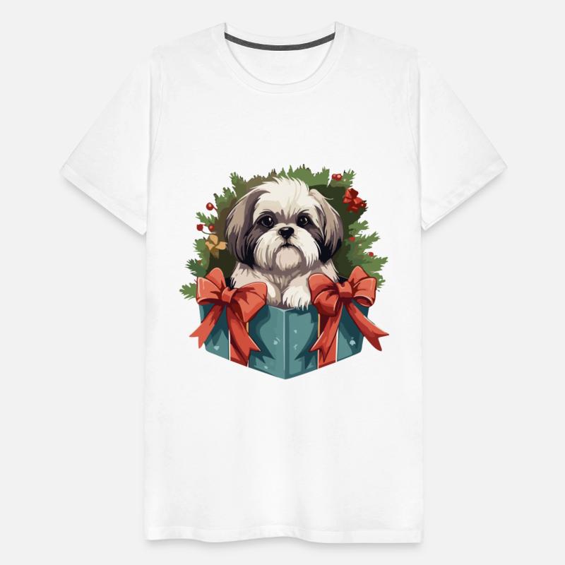 Shih Tzu Cute Dog Christmas Gift Tree Shirt