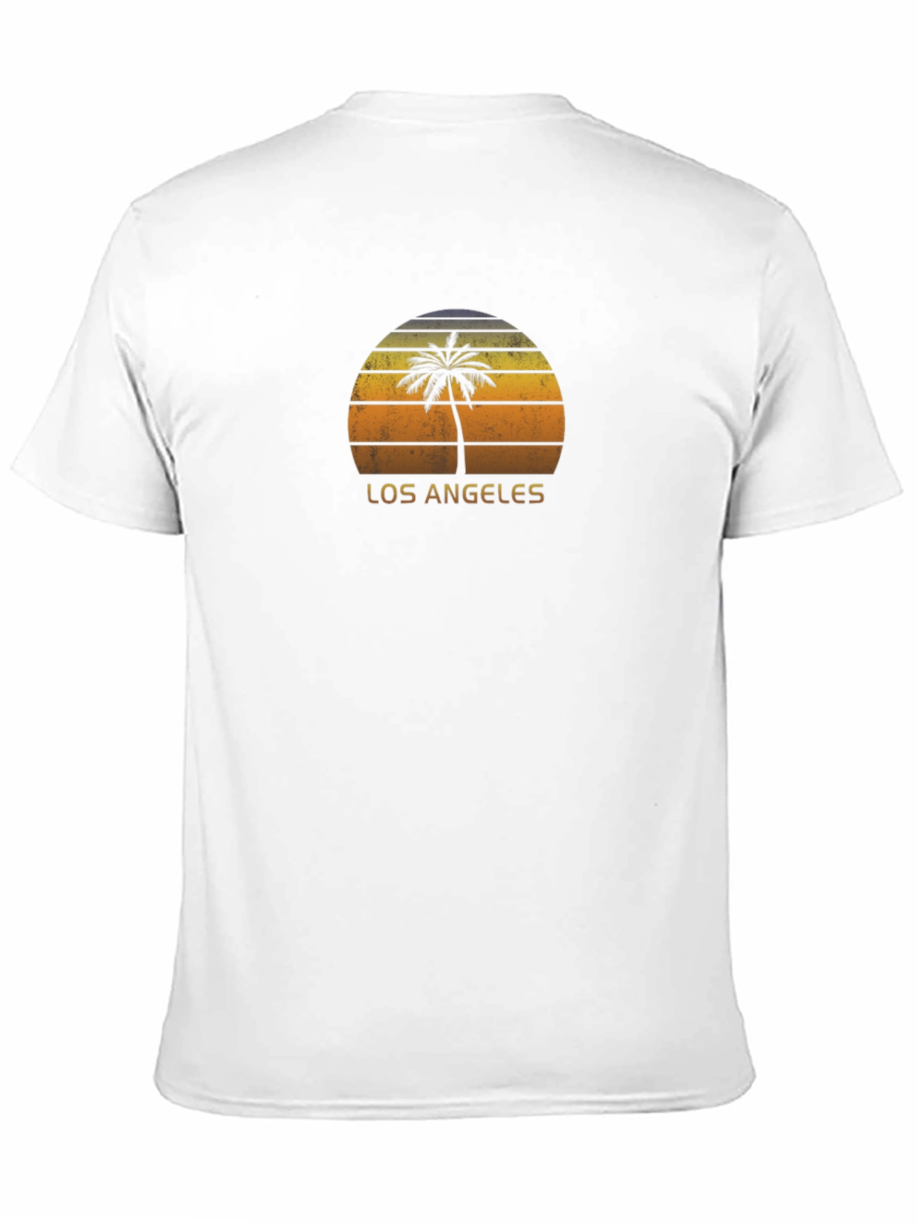 Los Angeles Sunset Palm Tree Graphic T-Shirt