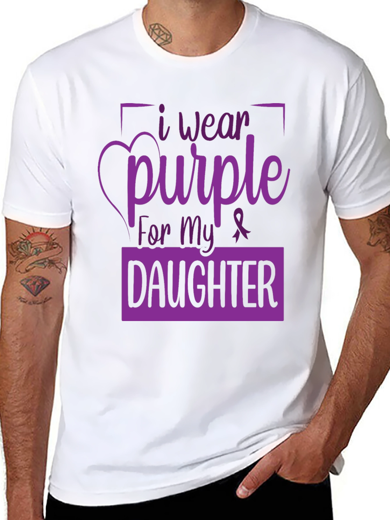 I Wear Purple for My Daughter T-Shirt