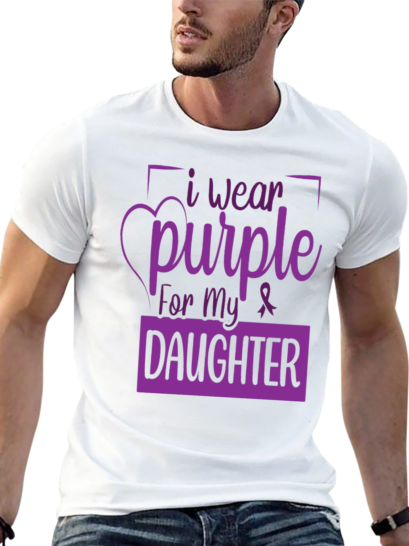 I Wear Purple for My Daughter T-Shirt