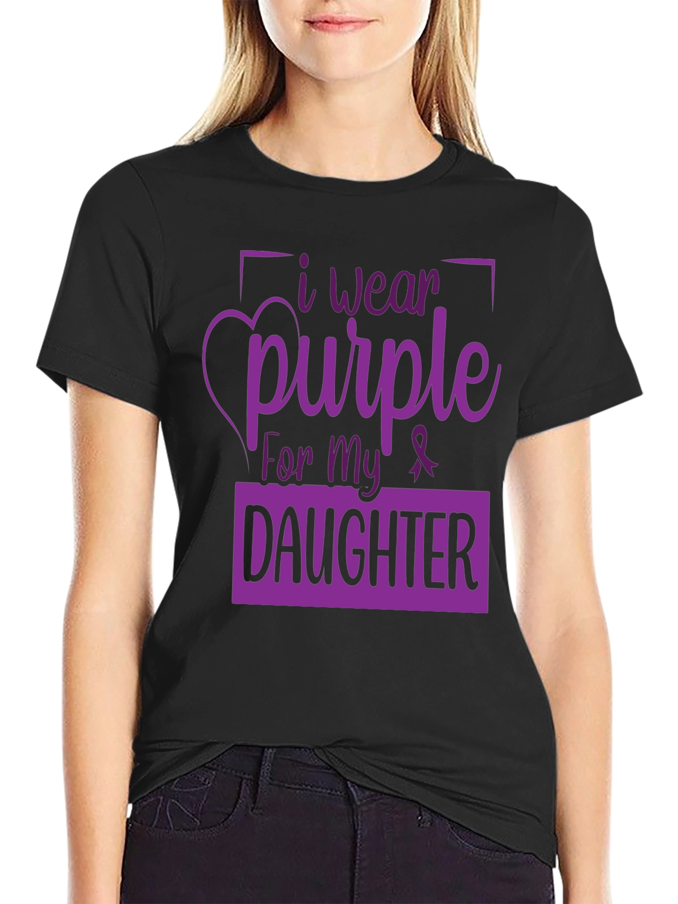 I Wear Purple for My Daughter T-Shirt