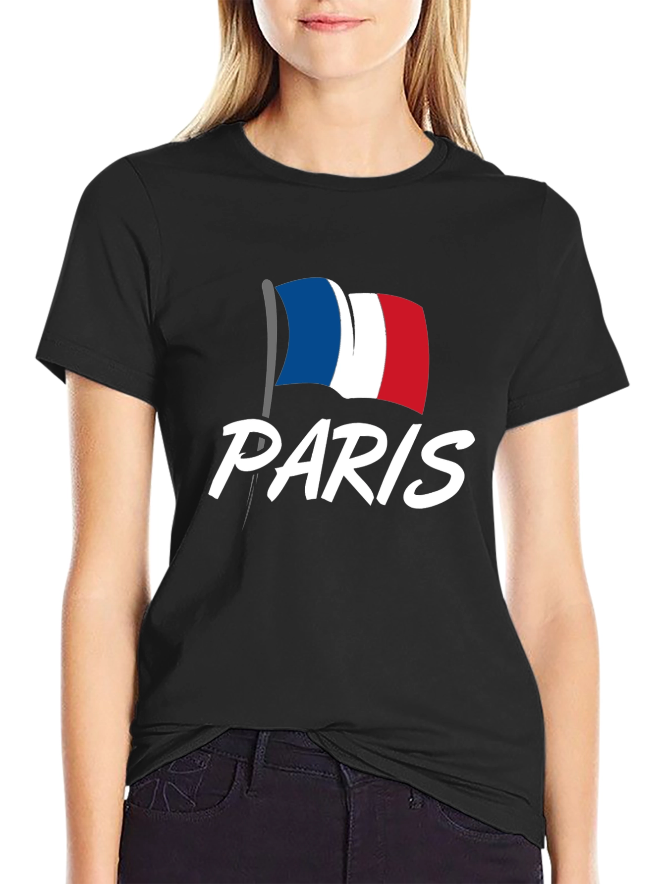 Paris France Flag Graphic T-Shirt
