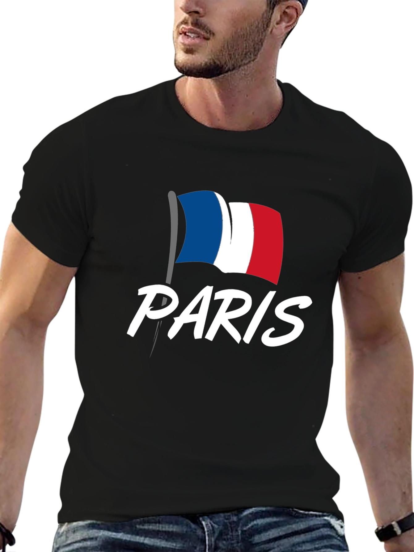 Paris France Flag Graphic T-Shirt